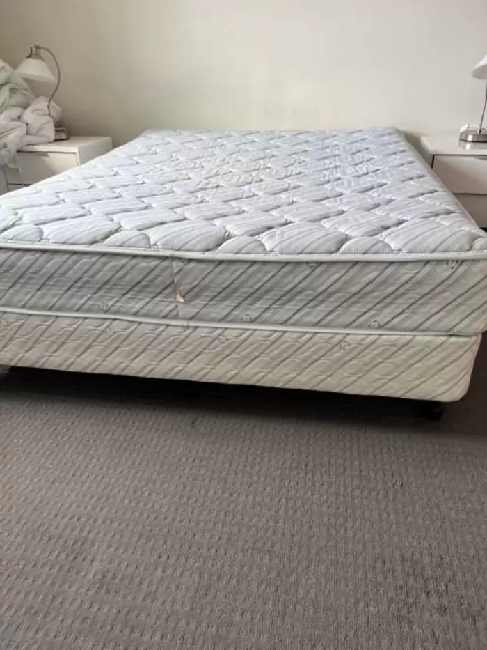 Free queen size bed and bed base