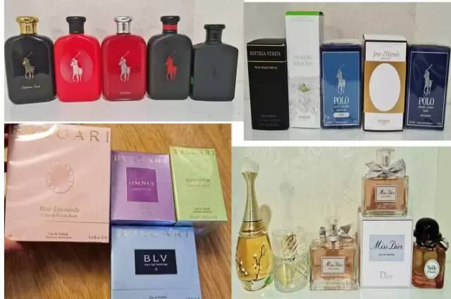 Dior, YSL, Ralph Lauren ,Armani, Hermes,Bvlgari ... Parfums