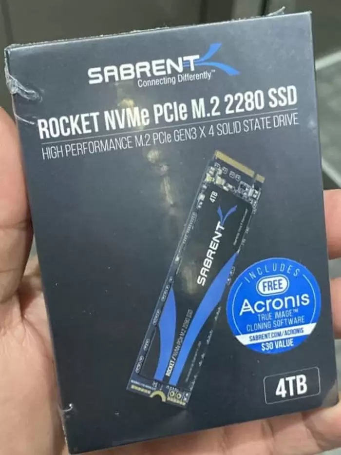$400 NEW SEALED 4tb Sabrent Rocket SSD, M.2 NVME 3D TLC NAND