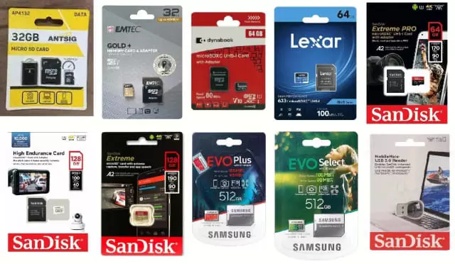 New SD cards, 32gb, 64gb, 128gb, 512gb. Sandisk Samsung Lexar Toshiba