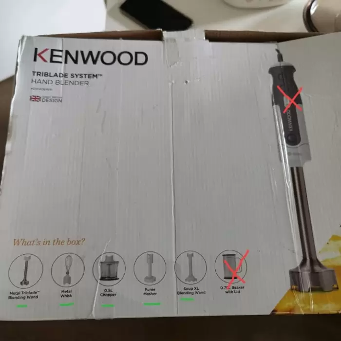 Kenwood Hand blender HDP406WH -Some PARTS ONLY