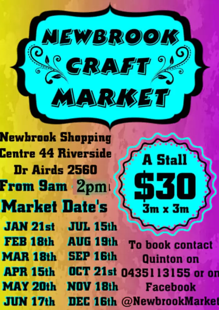 Newbrook craft Market  | Events |  Australia Campbelltown Area