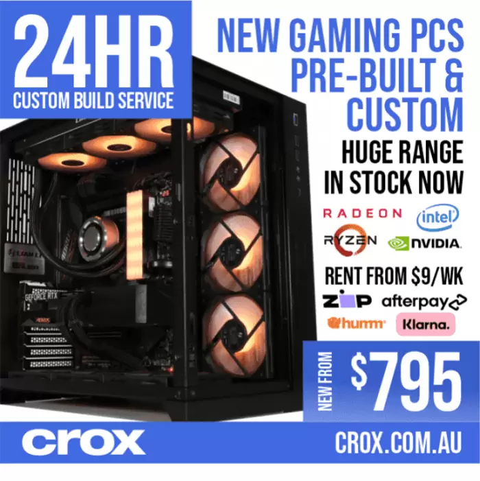$795 Pre-built and SAME-DAY custom build NEW gaming PCs from $795 TODAY